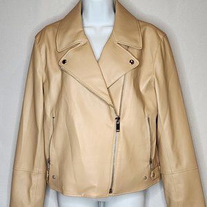 INTERMIX Bari Faux Leather Moto Jacket